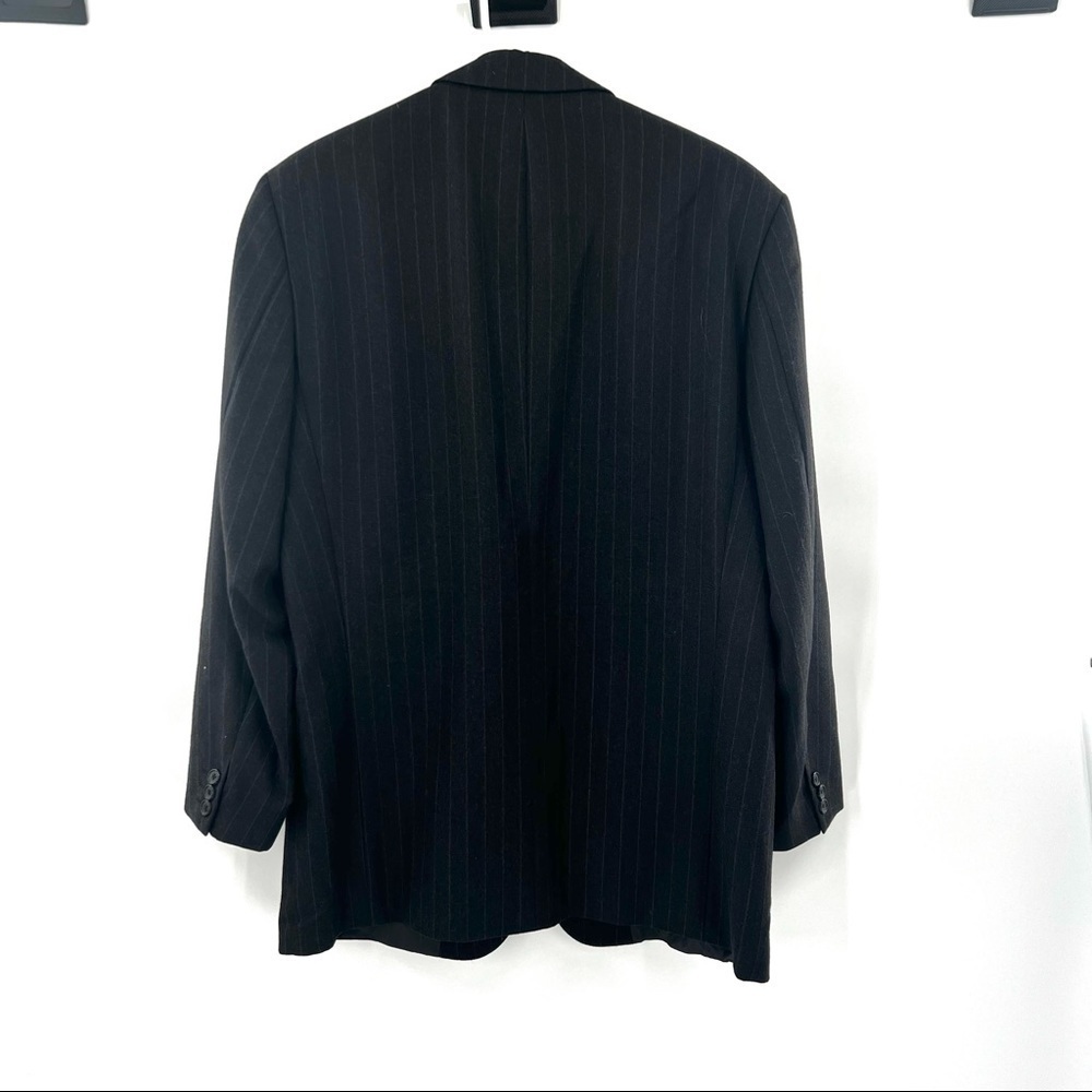 Hugo Boss striped suit jacket blazer size 40R grey with blue stripes - Picture 4 of 10